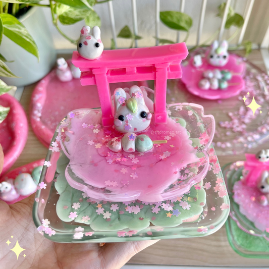 Mini Sakura Bunny Mochi Tray