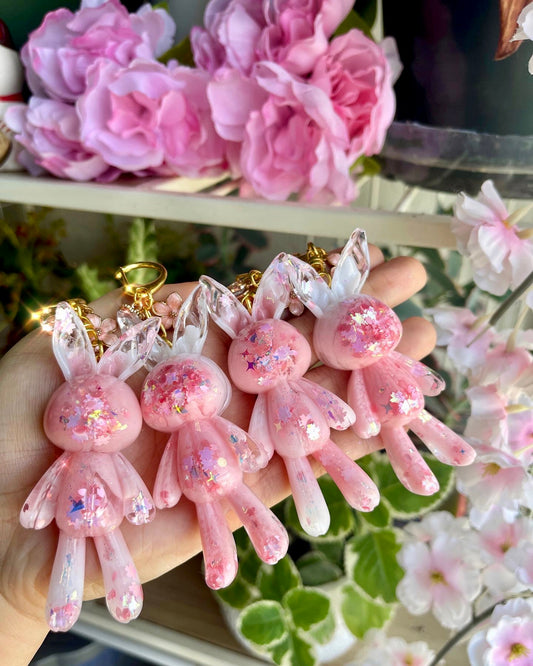 Sakura Bunny Keychains