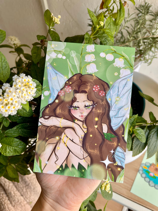 Forest Fairy Print on 4"x 6" Glossy Paper