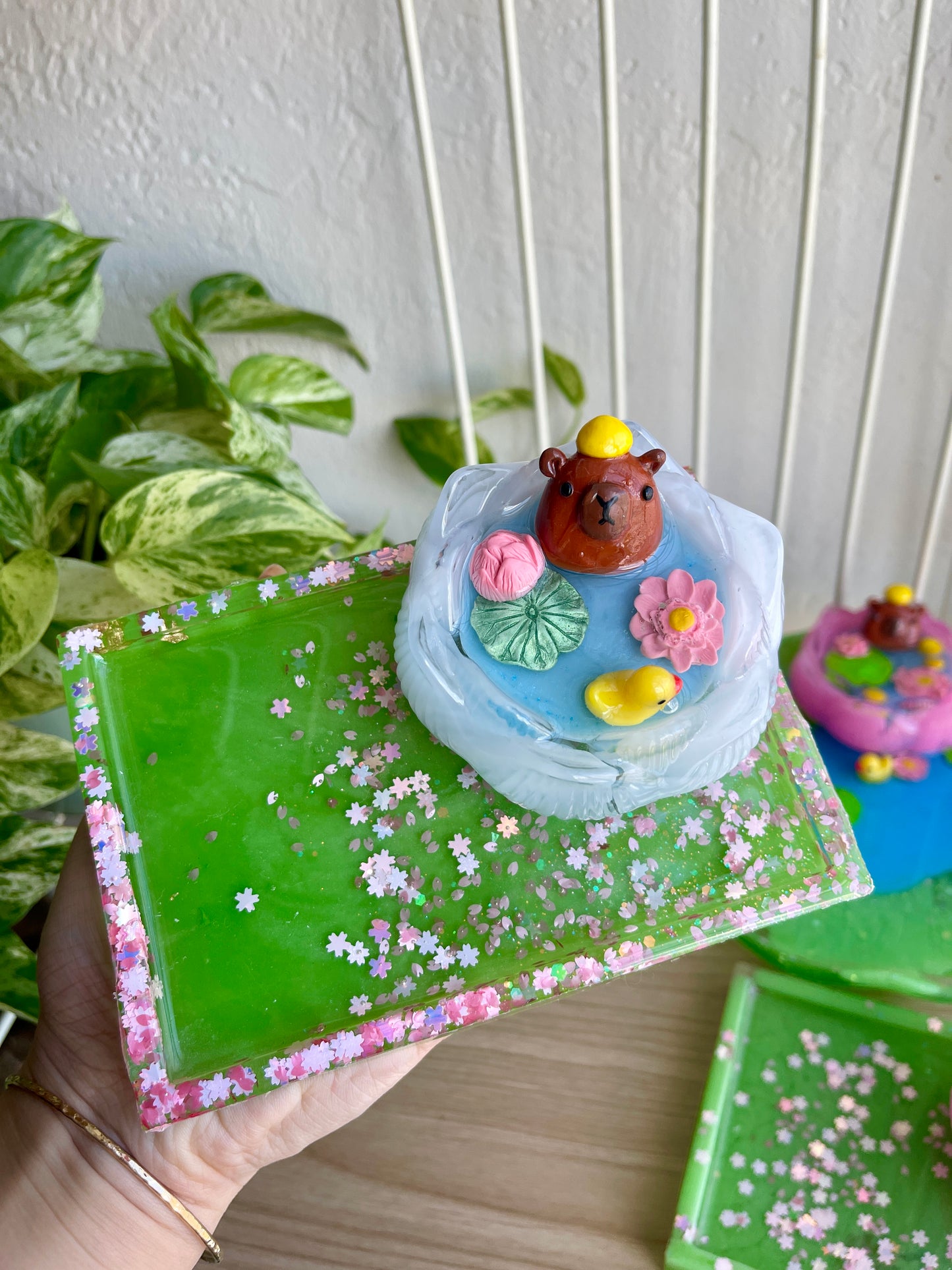 White Lotus Capybara Tray