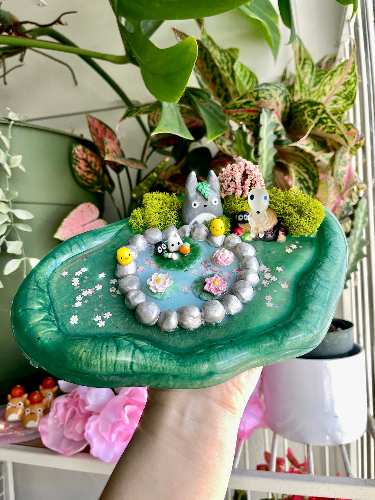 Kawaii Forest Spirits Pond Picnic Tray (Only ONE made)